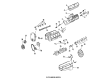 Cadillac Fleetwood Crankshaft Thrust Washer Diagram - 12332702