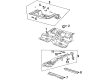 Saturn SL2 Floor Pan Diagram - 21123629