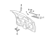 Buick Rendezvous Windshield Washer Nozzle Diagram - 10422076