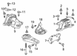 Cadillac XT4 Motor And Transmission Mount Diagram - 23272795