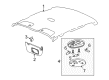 Pontiac GTO Dome Light Diagram - 92119829