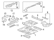 Chevy Traverse Limited Floor Pan Diagram - 84461275