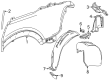 Cadillac ESCALADE IQ Fender Splash Shield Diagram - 85753021