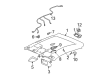 Oldsmobile Sun Visor Diagram - 22706061