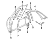 Buick Park Avenue Exterior Door Handle Diagram - 25628822