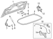 Chevy Corvette Liftgate Lift Support Diagram - 22772880