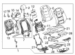Cadillac ELR Seat Covers Diagram - 23496617
