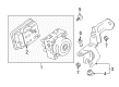 Cadillac ABS Pump And Motor Assembly Diagram - 23295890