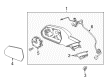 Chevy Camaro Car Mirror Diagram - 23487738