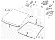 Cadillac Windshield Diagram - 23290436