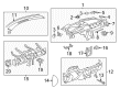 Buick Dash Panel Vent Portion Covers Diagram - 22868402