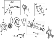 GMC Hummer EV SUV Parking Brake Shoes Diagram - 13547933