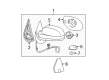 Chevy Car Mirror Diagram - 20809978