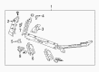 Cadillac ATS Fender Splash Shield Diagram - 22959555