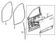 Chevy Blazer EV Weather Strip Diagram - 26345097
