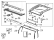 GMC Hummer EV SUV Weather Strip Diagram - 85558515
