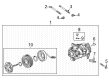 Cadillac CT4 A/C Compressor Diagram - 84441372