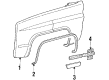 Chevy R2500 Fender Diagram - 15614468