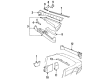 Cadillac Allante Door Moldings Diagram - 1642372