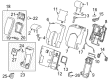 Cadillac SRX Seat Covers Diagram - 22745011