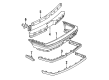 Chevy Beretta Bumper Cover Diagram - 16520552
