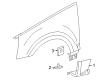 Cadillac SRX Mud Flaps Diagram - 12498913