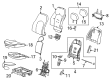 Cadillac CTS Seat Covers Diagram - 25780353