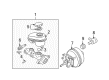 Pontiac Grand Am Brake Booster Diagram - 15235136