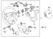 Chevy Silverado 1500 LTD Steering Wheel Diagram - 84946340