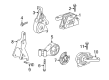 Chevy Malibu Motor And Transmission Mount Diagram - 13312102