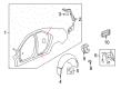 Cadillac CTS Fuel Door Diagram - 25966969
