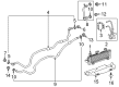 Chevy Silverado 2500 HD Oil Cooler Hose Diagram - 84190270