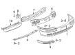 Chevy Venture Bumper Cover Diagram - 88895114