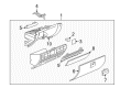 Saturn Glove Box Diagram - 96837506