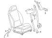 Pontiac G6 Seat Belt Diagram - 89026068