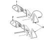 Buick Skylark Car Mirror Diagram - 12335390