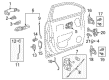 Chevy Captiva Sport Exterior Door Handle Diagram - 96468266