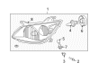 Pontiac Vibe Headlight Diagram - 88972560