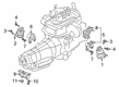 Chevy Silverado 1500 Engine Mount Torque Strut Diagram - 85623484