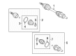 Saturn Axle Shaft Diagram - 13191328