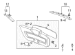 Saturn Interior Door Handle Diagram - 20813527