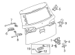 Chevy Traverse Limited Tailgate Latch Diagram - 13542450