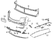 Cadillac Escalade Bumper Cover Diagram - 87817029