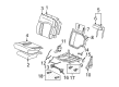 Hummer Interior Door Handle Diagram - 15056578