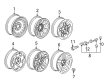 Chevy Silverado 1500 HD Classic Spare Wheel Diagram - 9595249