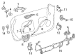 Cadillac ATS Door Lock Actuator Diagram - 13533638