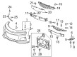 Chevy Camaro Bumper Cover Diagram - 84380527