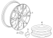 GMC Acadia Spare Wheel Diagram - 84883608