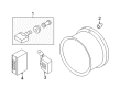 Chevy City Express TPMS Sensor Diagram - 19316554
