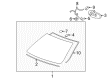 Buick Windshield Diagram - 15916117